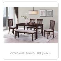 COS-DANIEL DINING  SET (1+4+1)